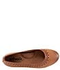 Color:Tan - Image 6 - Selma Perforated Leather Slip-Ons