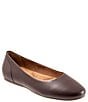 Color:Dark Brown - Image 1 - Shiraz Leather Slip-On Flats
