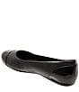 Color:Black - Image 4 - Sonoma Leather Cap Toe Ballerina Slip-On Flats