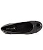 Color:Black - Image 6 - Sonoma Leather Cap Toe Ballerina Slip On Flats