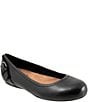 SoftWalk Sydney Leather Buckle Hardware Detail Flats - Image 1