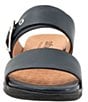Color:Navy - Image 3 - Toki Leather Slide Sandals
