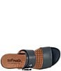 Color:Navy - Image 6 - Toki Leather Slide Sandals