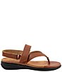 SoftWalk Tracy 2.0 Leather Adjustable Slingback Thong Sandals - Image 3