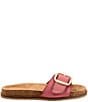 Color:Fuchsia - Image 2 - Una Leather Slide Sandals