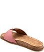 Color:Fuchsia - Image 3 - Una Leather Slide Sandals