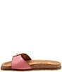 Color:Fuchsia - Image 4 - Una Leather Slide Sandals