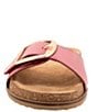 Color:Fuchsia - Image 5 - Una Leather Slide Sandals
