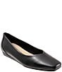 SoftWalk Vellore Leather Square Toe Flats - Image 1