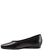 Color:Black Tumbled - Image 4 - Vellore Tumbled Leather Square Toe Flats