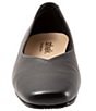 Color:Black Tumbled - Image 5 - Vellore Tumbled Leather Square Toe Flats