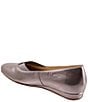 Color:Pewter - Image 3 - Viana Leather Square Toe Slip-On Flats