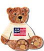 Solar Eclipse Hand-Painted Americana Teddy Compact Mirror - Image 2