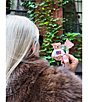 Solar Eclipse Hand-Painted Americana Teddy Compact Mirror - Image 4