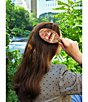 Solar Eclipse Hand-Painted Bow Book Stack Amazing Hair Day Brush - Image 6