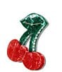 Solar Eclipse Hand-Painted Cherry Fruit Claw Hair Clip - Image 1