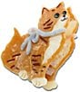 Solar Eclipse Hand-Painted Kitten Claw Hair Clip - Image 2
