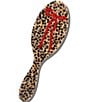 Solar Eclipse Hand-Painted Leopard Bow Amazing Hair Day Brush - Image 1
