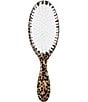 Solar Eclipse Hand-Painted Leopard Bow Amazing Hair Day Brush - Image 2