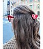 Solar Eclipse Hand-Painted Mini Paisley Heart Claw Hair Clip - Image 4