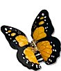 Solar Eclipse Hand-Painted Monarch Butterfly Claw Hair Clip - Image 3