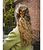 Solar Eclipse Hand-Painted Monarch Butterfly Claw Hair Clip - Image 4