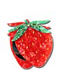 Solar Eclipse Hand-Painted Strawberry Compact Mirror - Image 1
