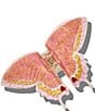 Solar Eclipse Hand-Painted Swallowtail Butterfly Claw Hair Clip - Image 1