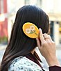 Solar Eclipse Hand-Painted Vintage Daisy Stem Handbag Hero Mini Brush - Image 4