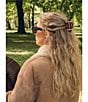 Solar Eclipse Hand-Painted Vintage Football Claw Hair Clip - Image 2