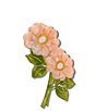 Solar Eclipse Hand-Painted Wild Roses Claw Hair Clip - Image 3