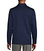 Color:Navy - Image 2 - Active Knit Long Sleeve Textured Quarter-Zip Pullover