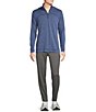 Color:Blue Heather - Image 3 - Active Long Sleeve Seamless Quarter-Zip Pullover