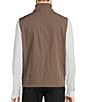 Color:Taupe - Image 2 - Softshell Vest with Knit Side Panels