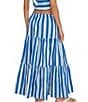 Color:Marina Blue - Image 2 - Addison Tiered Cover-Up Skirt