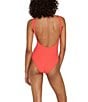 Color:Hot Coral - Image 2 - Elle One Piece Swimsuit