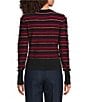 Sonia Rykiel Combo Stripe Print Crew Neck Long Sleeve Top - Image 2