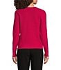 Sonia Rykiel Rosette Scoop Neck Long Sleeve Top - Image 2
