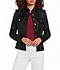 Sonia Rykiel Stand Collar Long Sleeve Gold Button Front Officer Jacket - Image 1