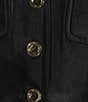 Sonia Rykiel Stand Collar Long Sleeve Gold Button Front Officer Jacket - Image 5