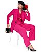 Sonia Rykiel V-Neck Long Sleeve Hardware Button Coordinating Blazer - Image 6