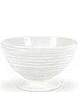 Color:White - Image 1 - White Porcelain Footed Bowl