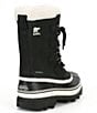 Color:Black/Stone - Image 2 - Caribou Lace-Up Mid Waterproof Nubuck Cold Weather Boots