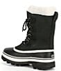 Color:Black/Stone - Image 3 - Caribou Lace-Up Mid Waterproof Nubuck Cold Weather Boots