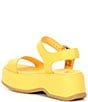 Color:Yellow Ray - Image 3 - Dayspring Leather Platform Sandals