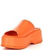 Color:Optimized Orange - Image 4 - Dayspring Slide Leather Platform Sandals