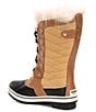 Color:Curry/Elk - Image 3 - Girls' Tofino II Faux Fur Waterproof Cold Weather Boots (Youth)