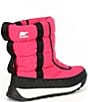 Color:Cactus Pink/Black - Image 2 - Girls' Whitney II Puffy Mid Waterproof Cold Weather Boots (Youth)