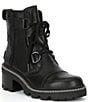 Sorel Joan Now Waterproof Leather Lug Sole Booties - Image 1
