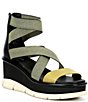 Color:Olive Shade/Black - Image 1 - Joanie III Sport Platform Wedge Sandals